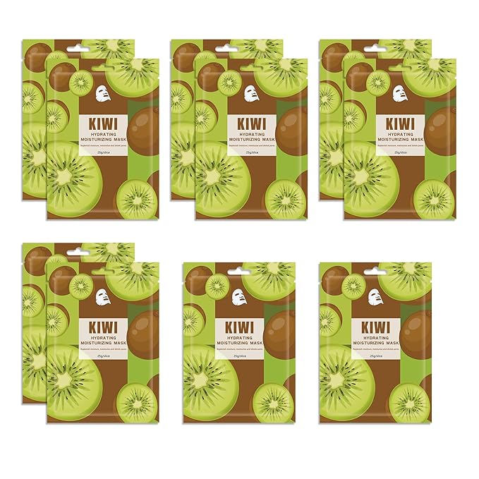 10PCS Hydrating Face Masks,Moisturizing Facial Masks for Women and Men,Fruit Overnight Facial Sheet Mask,Lightweight and Non-greasy Face Sheet Mask for All Skin Type 06