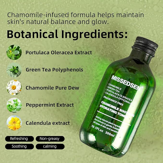 Facial Toner Hydrating Toner for Face Deep Moisturizing Skin Toner Refreshing for Sensitive, Dry, All Skin Types, Fragrance-Free Non Comedogenic 10.1Fl Oz (1)