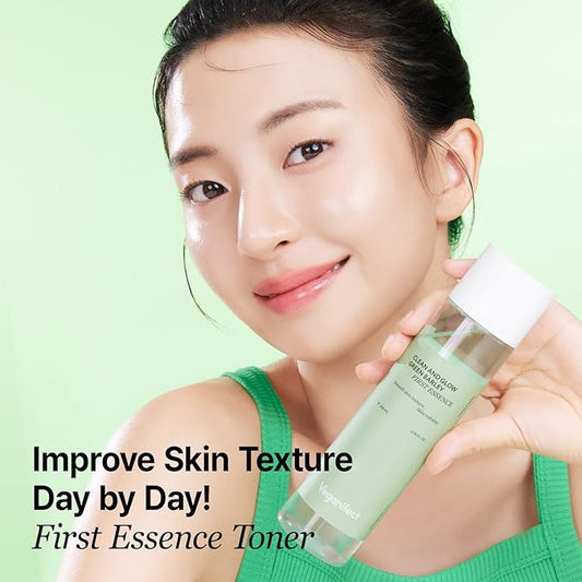 VEGANIFCET Essence, Ultra Hydrating, for Glowing Skin, Korean Skin Care, Vegan, 6.76 Fl Oz