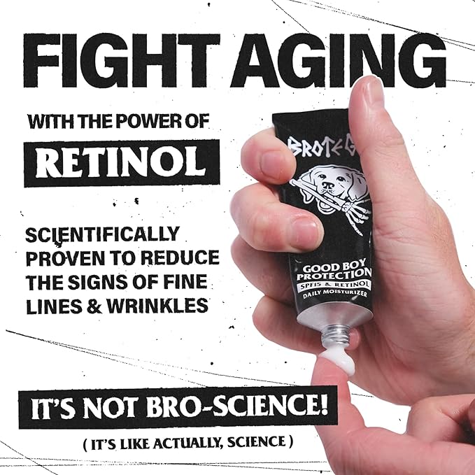 Daily Anti-Aging Face Moisturizer for Men with SPF15 Sunscreen & Retinol | Fragrance-Free, Non-Greasy Facial Moisturizer Sun Protection Formula to Fight Fine Lines & Wrinkles (1.4 Fl Oz)