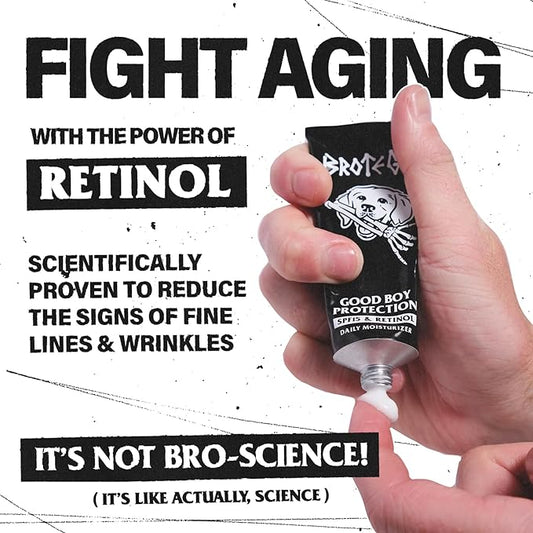 Daily Anti-Aging Face Moisturizer for Men with SPF15 Sunscreen & Retinol | Fragrance-Free, Non-Greasy Facial Moisturizer Sun Protection Formula to Fight Fine Lines & Wrinkles (1.4 Fl Oz)