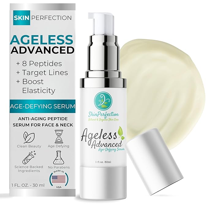 Skin Perfection Ageless Advanced Age-defying Serum Anti-aging Peptides Snap 8 Adipofill Matrixyl Synthe 6 Skin Firm Dipeptide Syn-ake Syn-coll Dmae Haloxyl Hyaluronic Acid