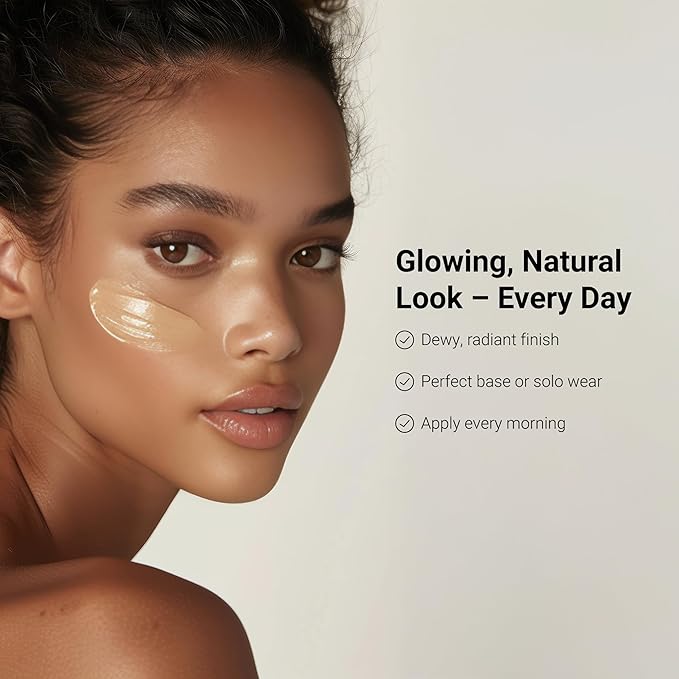 LifeCell All-In-One Anti-Aging Illuminating Tinted Moisturizer with SPF 30 | Antioxidant | Hydrating Lightweight Foundation, Blocks UV Rays,(1.7 oz, Sheer)