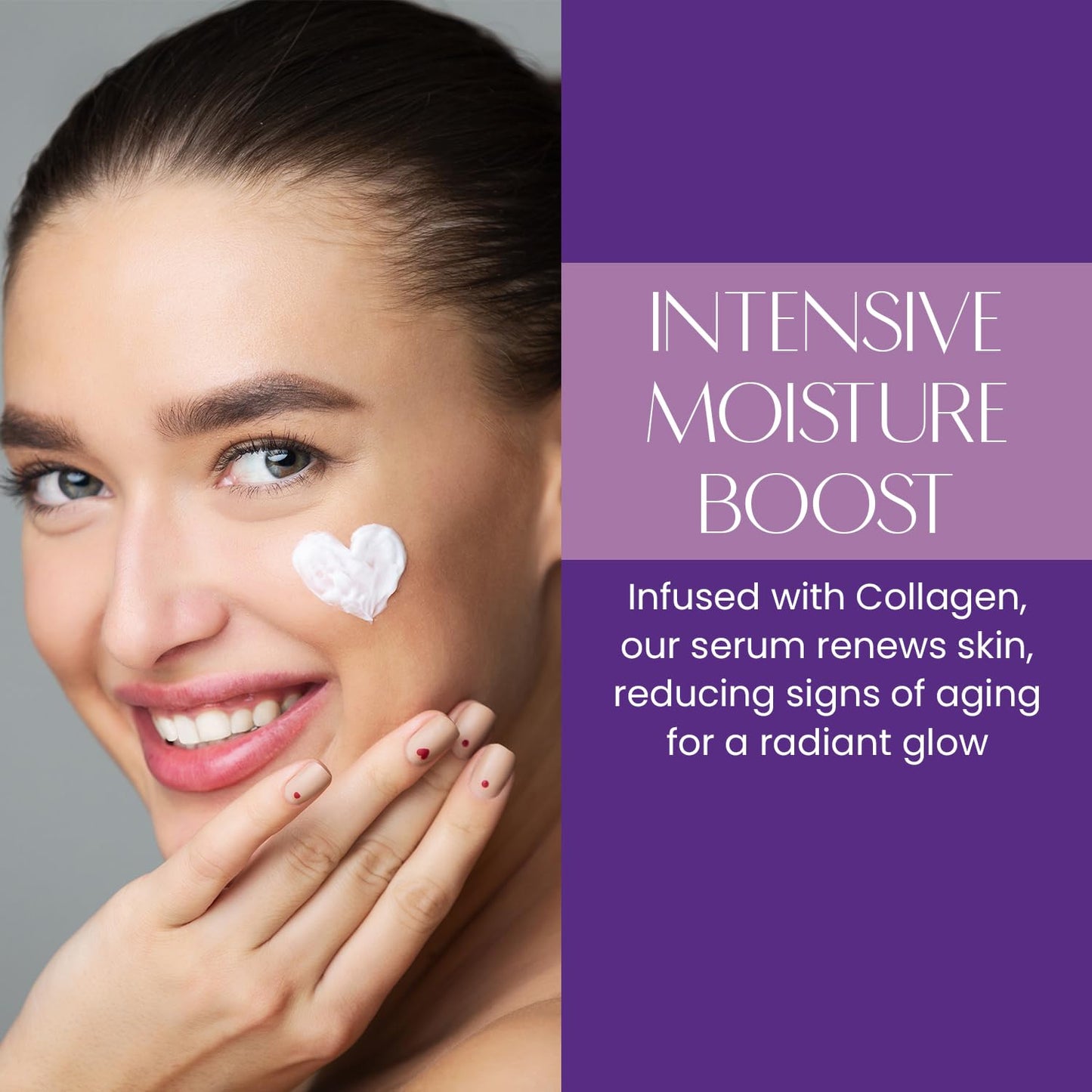 Collagen Face Serum - Dermatologist Tested, Anti-Aging, Skin Tightening, Hydrating - Clean Beauty, Cruelty-Free Korean Skin Care for All Skin Types - 1.69 Fl. Oz