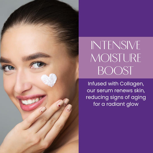 Collagen Face Serum - Dermatologist Tested, Anti-Aging, Skin Tightening, Hydrating - Clean Beauty, Cruelty-Free Korean Skin Care for All Skin Types - 1.69 Fl. Oz