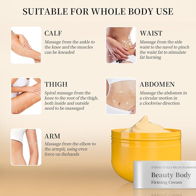 Firming Body Lotion - Slimming Cream Moisturizes Skin, Conditions the Body, Improves Texture, Reduces Cellulite, and Firms for Smoother Skin. 5.29fl Oz