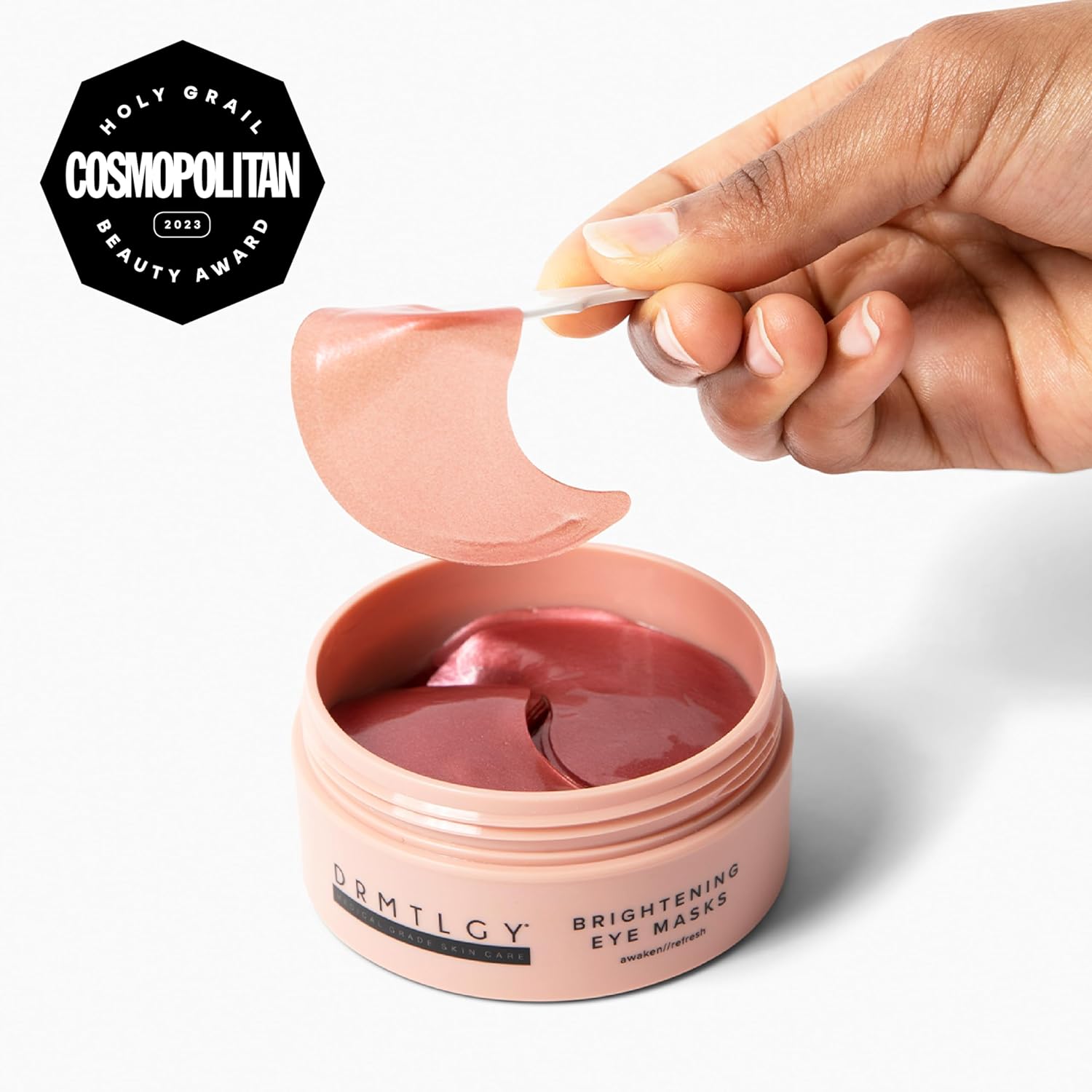 Brightening Eye Masks (30 Pairs) - Caffeine Eye Masks for Dark Circles and Puffiness with Hyaluronic Acid, Eye Patches for Puffy Eyes