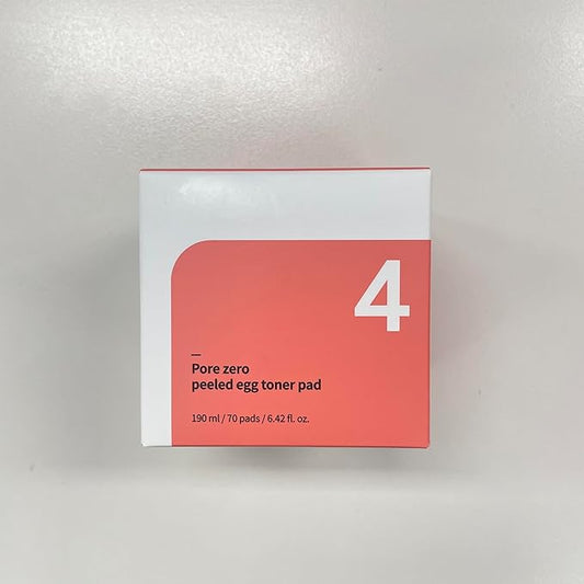 numbuzin No.4 Toner Pads | Pore Zero Peeled Egg Toner Pad | Gentle Exfoliator, PHA, LHA, Makeup Skin Prep, Panthenol | Korean Skincare for Face | 70 Pads/6.42 fl. oz.