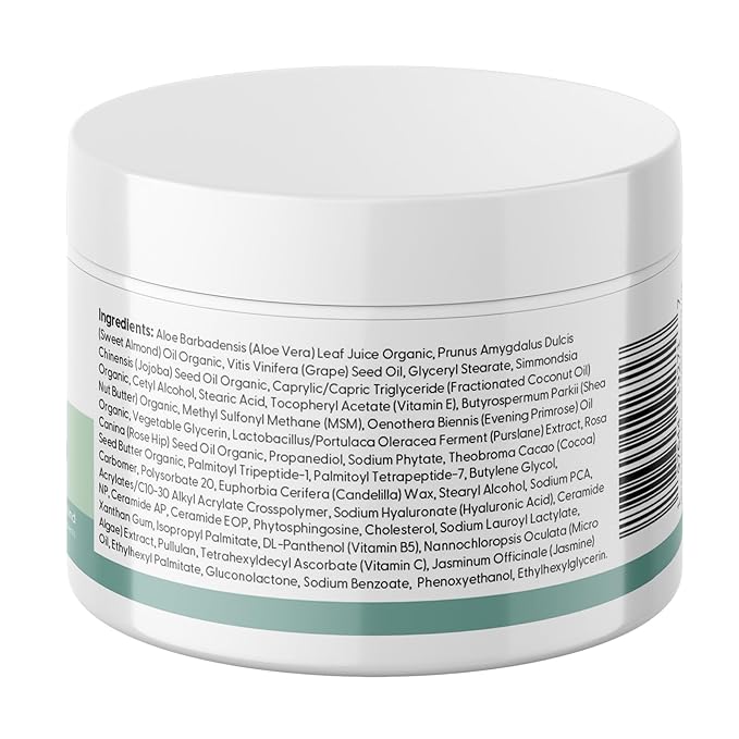 Ceramide and Peptide ageless Cream, Daily Facial Repair Moisturizing Cream, Skincare, Moisturizer, Safe for Sensitive Skin, Vegan, Gluten-Free