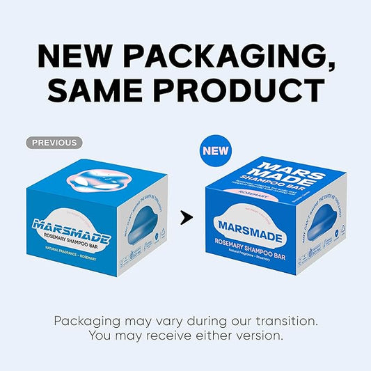 Rosemary Shampoo Bar 2.0 - Hydrating & Moisturizing Natural Hair Soap Bar Shampoo for Hair Volume & Scalp Nourishment - Bathing Soap Solid Shampoo for All Hair Types (120g, 4.23oz)