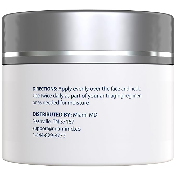 MiamiMD Age-Defying Lift & Firm Cream - Anti Aging and Skin Firming For All Types - Paraben Free - Fragrance Free Cruelty Free BHA Free 50 ml (1.7oz) - 6 PACK