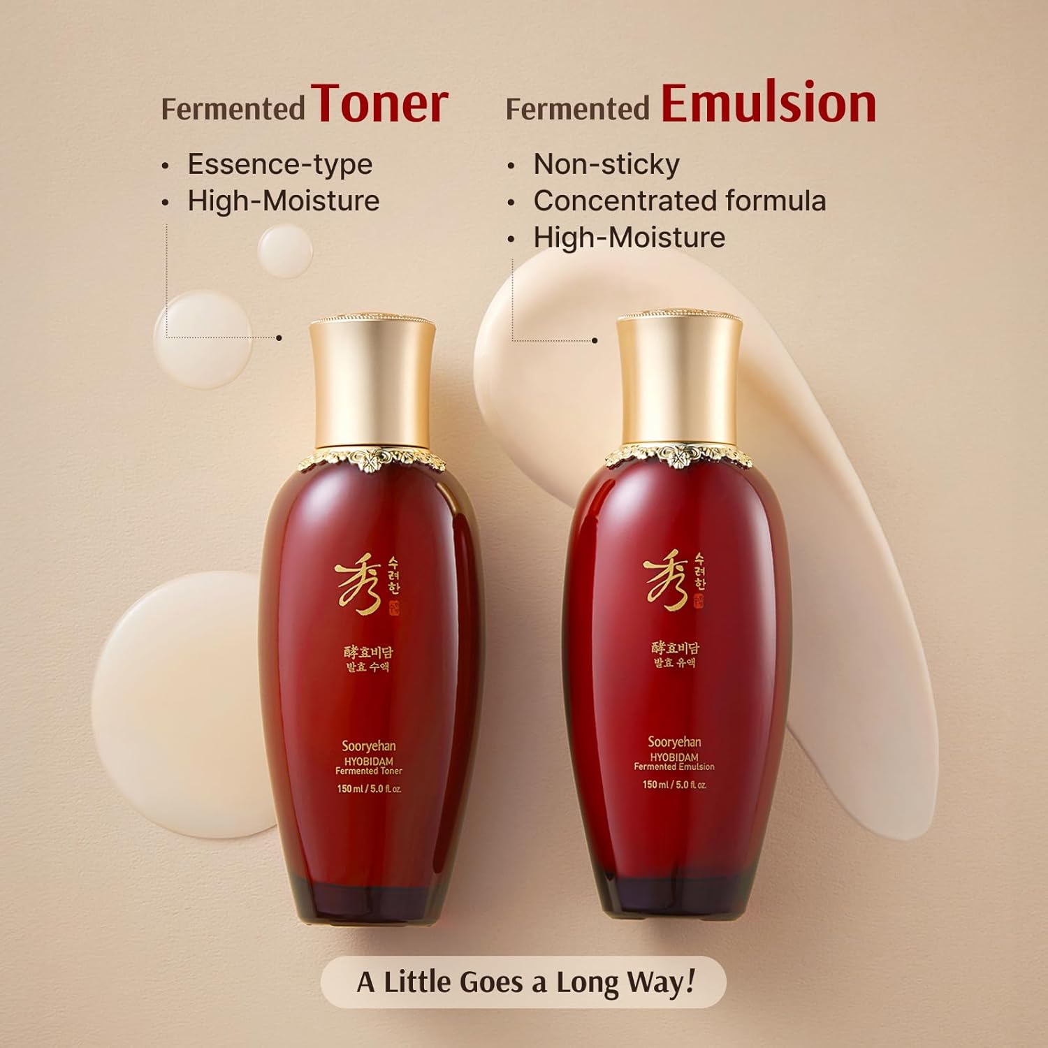 Korean Ginseng Skincare Gift Set – Hyobidam Hydrating & Firming Facial Set with Wild Ginseng, 13.53 fl oz