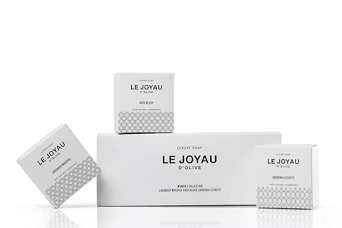 LJO Soap No Artificial Fragrances | Only Essential Oils | No Titanium Dioxide | Made with 4 All-Natural Ingredients | Designer Soap for Women | All-Skin Types | 100% Biodegradable Gift Set