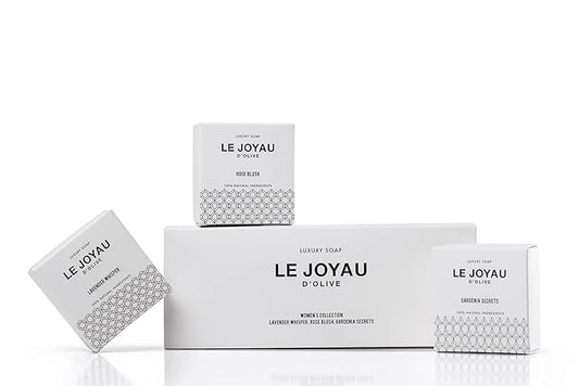 LJO Soap No Artificial Fragrances | Only Essential Oils | No Titanium Dioxide | Made with 4 All-Natural Ingredients | Designer Soap for Women | All-Skin Types | 100% Biodegradable Gift Set