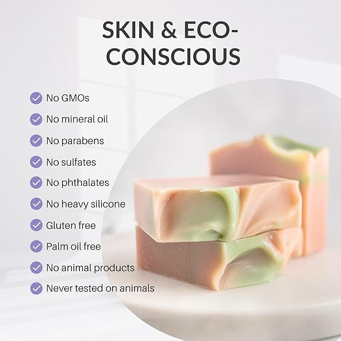 Handcraft Cold-Process Soap Bar, Cherry Blossom Scent (1 pack,) Handmade Body and Face Soap For Men And Women, Vegan, Cruelty Free, Made in USA, 4.2oz - Fresh Collection