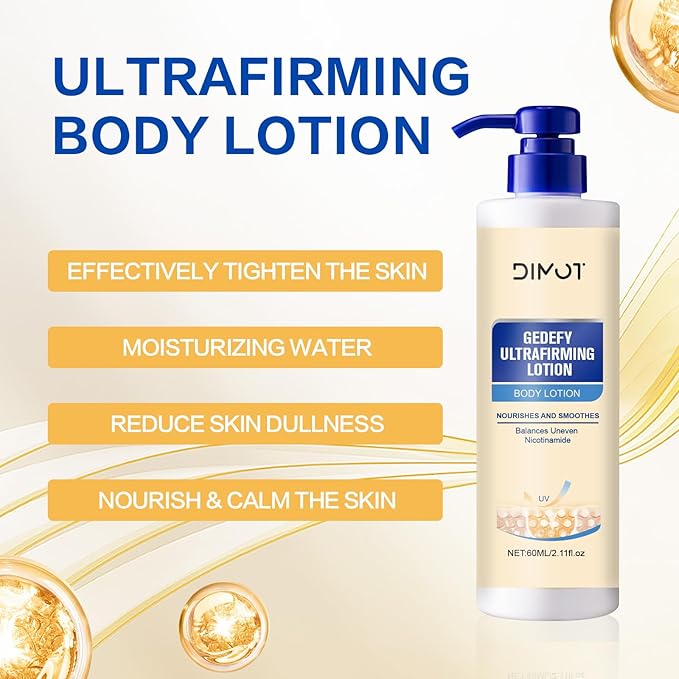 DIMOT Ultra Firming Body Lotion,Tighten Moisturising Skin Body Cream, Anti Aging Nourishes and Smoothes Lotion for All Type Skin Care, Even Tone, 2.11 fl oz (1)
