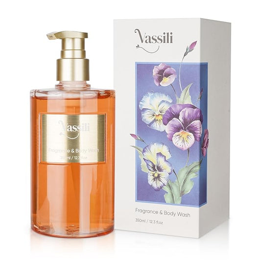 Vassili Fragrance Body Wash - Long-Lasting Aroma with Exotic Notes,Moisturizing & Gentle,For All Skin Types,Easy Rinse,12.3fl oz (Profound love)