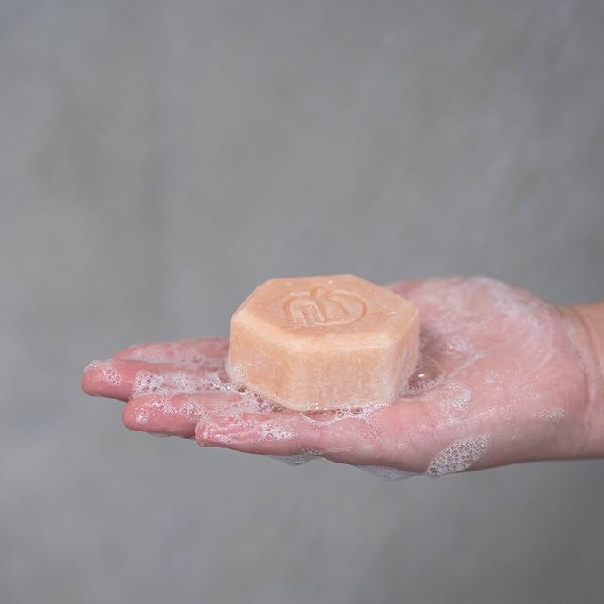 ANIHANA Body Wash Bar with Coconut Oil, Soap Free, Moisturizing, Gentle, Soft Skin Care, Refreshing Manuka Honey & Peach Scent 2.8 Oz