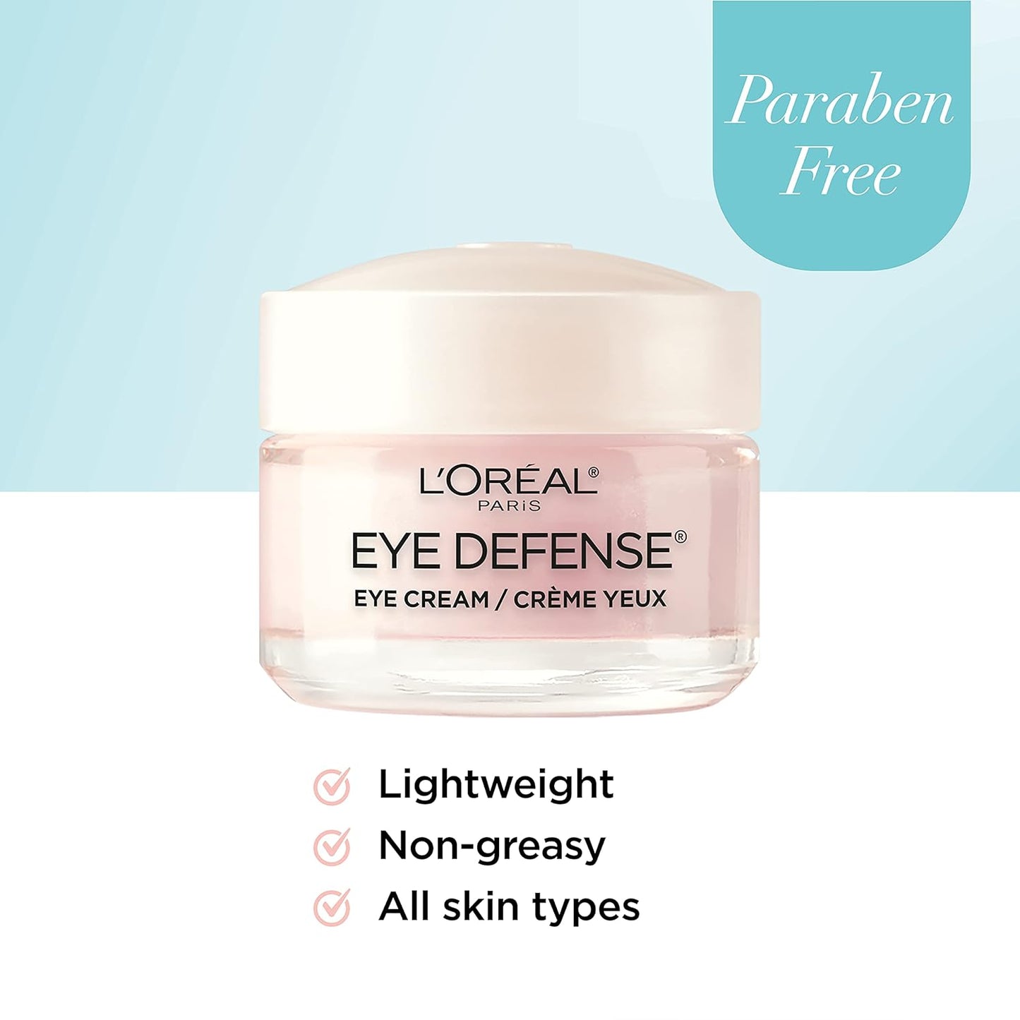 L'Oreal Paris Eye Defense Cream with Caffeine & Hyaluronic Acid
