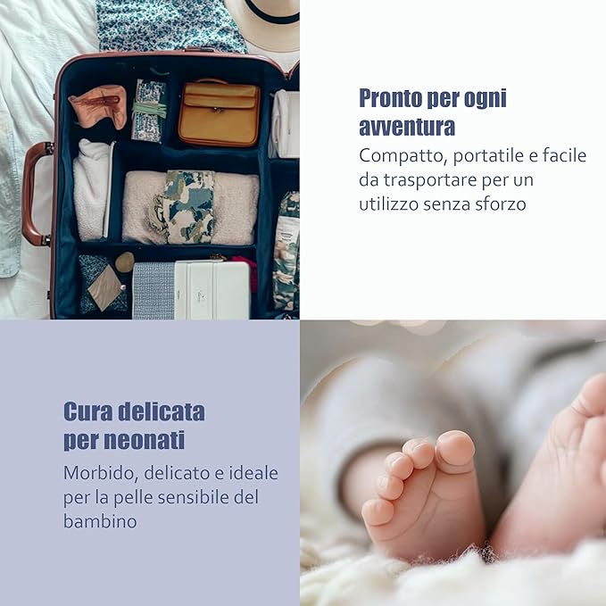 Ourmed Life Face Towels, Disposable Biodegradable Clean Face Wipes for Sensitive Skin, Lint- free Facial Towels for Women Cleansing, Skincare and Makeup Remover, Dry Wipes,100 Count EF Texture