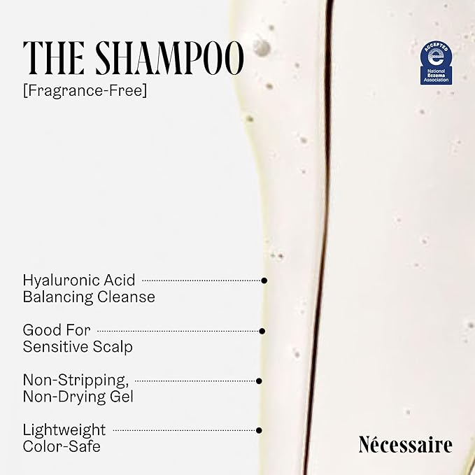 Nécessaire The Shampoo. Hyaluronic Acid + Vitamin B Complex Shampoo for Women & Men.