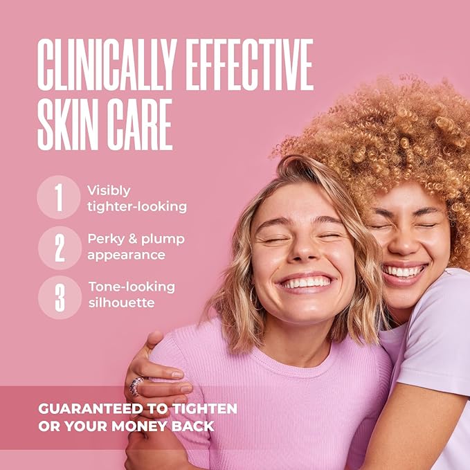 Divine Derriere Perky Body Cream - Lift & Firm Skin Tightening Cream for Body - Moisturizing Chest Firming Cream with Volufiline Helps Tighten Saggy Crepey Skin for a Perkier Look & Toned Décolleté