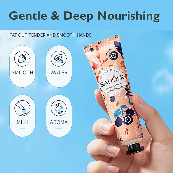 10 Pack Hand Cream Gifts Set for Women - Travel Size Hand Lotion for Dry Cracked Hands Instant Relief Moisturizing Hand Plant Fragrance Hydration Lasting Appreciation Christmas Gifts 1.06Oz Each