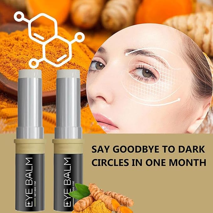 2PCS Turmeric Eyes Cream for Under Eye Bags, 2025 New Turmeric Cream Erases Eye Bags Within Minutes, Moisturizing Under Eyes Balm for Travel Care Serum for Women