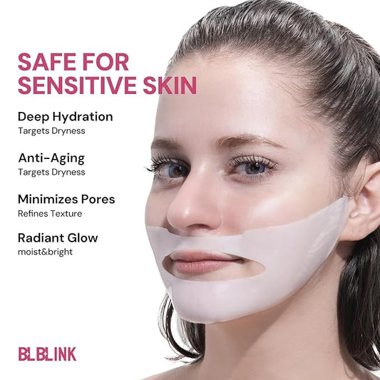 2 Pack Moisturizing Collagen Firming Hydrogel Mask 34gx10ea, Overnight Repair for Dry Skin, Collagen Face Masks, Firming & Anti-Aging, Hydrating Face Masks，Skincare