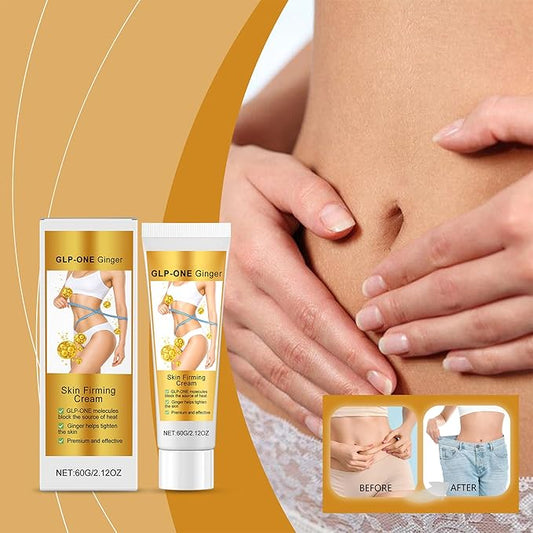 Ginger Firming Cream for Tight Lift & Firm Booty - Flat Belly Firming Cream with Ginger Extract - Skin Tightening & Smoothing Body Cream