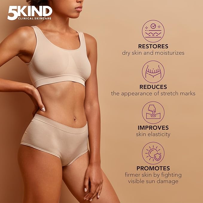 Collagen Cream 6.76 Fl Oz- Natural Collagen Body Lotion for Firmer & Conditioned Skin - Crepe Skin Firming Cream - Collagen Lotion for Women & Men - Crepey skin repair treatment by 5kind