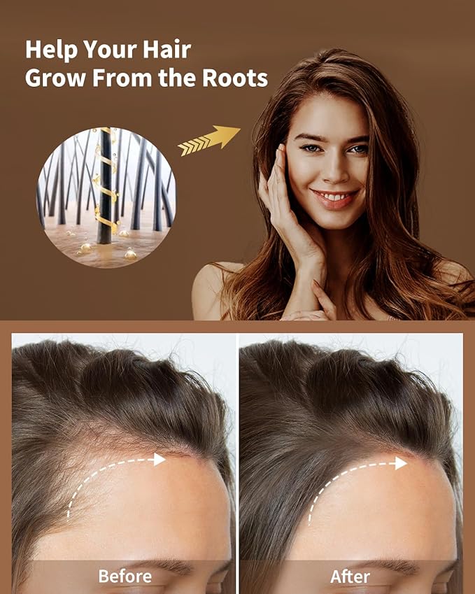 Hair Serum Applicator & Rosemary Oil & Moroccan Argan Oil, Scalp Massager for Hair Growth, Scalp Care Essential Oil Set for Men and Women