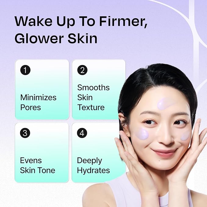 Hydro Collagen Wrapping Mask – Overnight Hydrating & Firming Peel-Off Face Mask, Vegan Collagen, Niacinamide–Pore Minimizing & Radiance Boost, Korean Skincare, 2.53 Fl Oz (Jelly Brush Set)