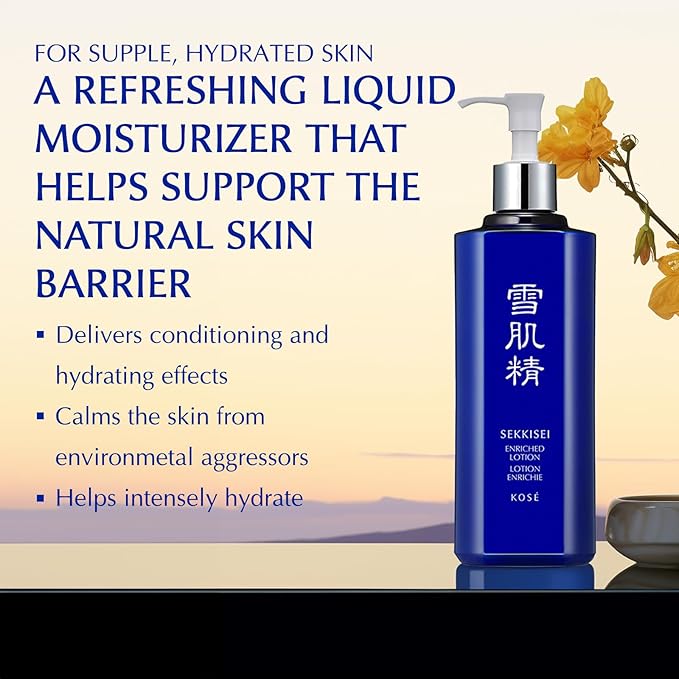 SEKKISEI Lotion Enriched Super Big, Liquid Hydrating Facial Moisturizer, 16.9 Ounce