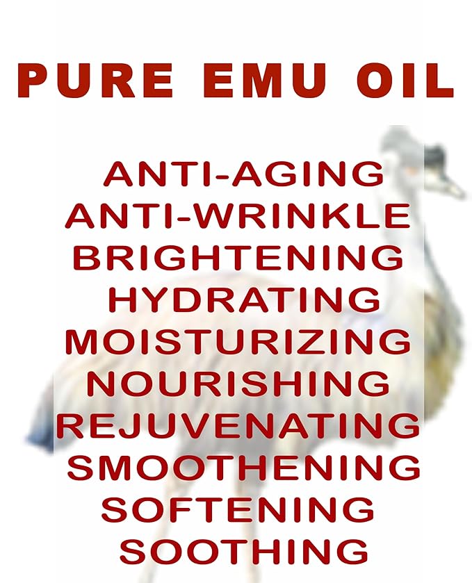 Botanical Beauty PURE EMU OIL 100% Natural Unrefined for Face, Skin, Body, Hands, Feet, Nails, Hair, Lip Care 4 Fl Oz - 120 ml