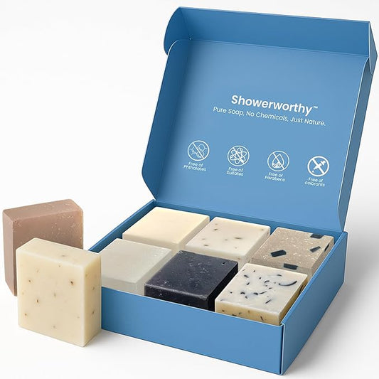 Organic Bar Soap Gift Set – 8 Handmade Natural Soap Bars for Men & Women – Cold Process With Essential Oils for Moisturizing Dry & Sensitive Skin 8 Different Scents 5 oz Each