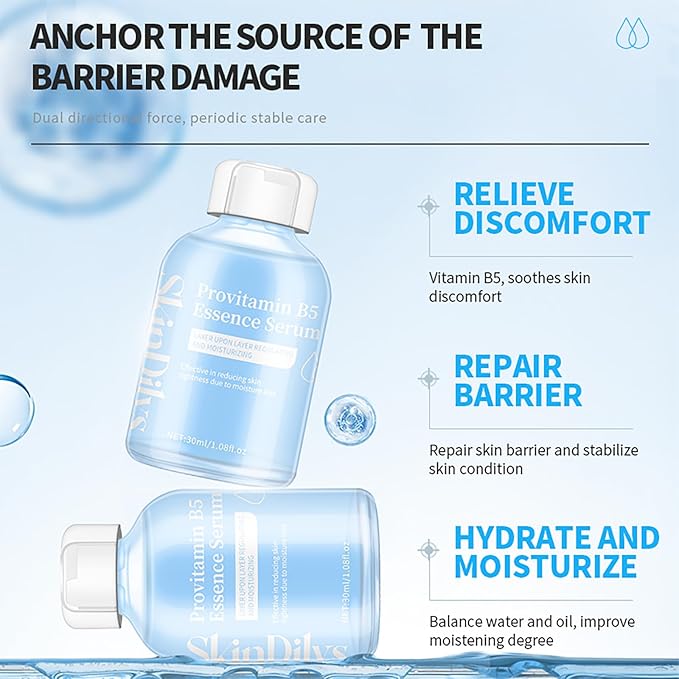 Australian Brand ProVitamin B5 Face Serum 30ml / Soothes, Hydrates, Calms Irritation, Strengthens Skin Barrier, Improves Elasticity, Brightens Tone, and Protects Against Environmental Stress