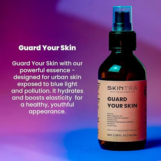 Guard Your Skin - Antioxidant Essence Mist - Long-Lasting Hydration & Defense against External Factors - Lightweight, Cooling, Vegan Formula – 100 ml/Net 3.38 Fl. Oz