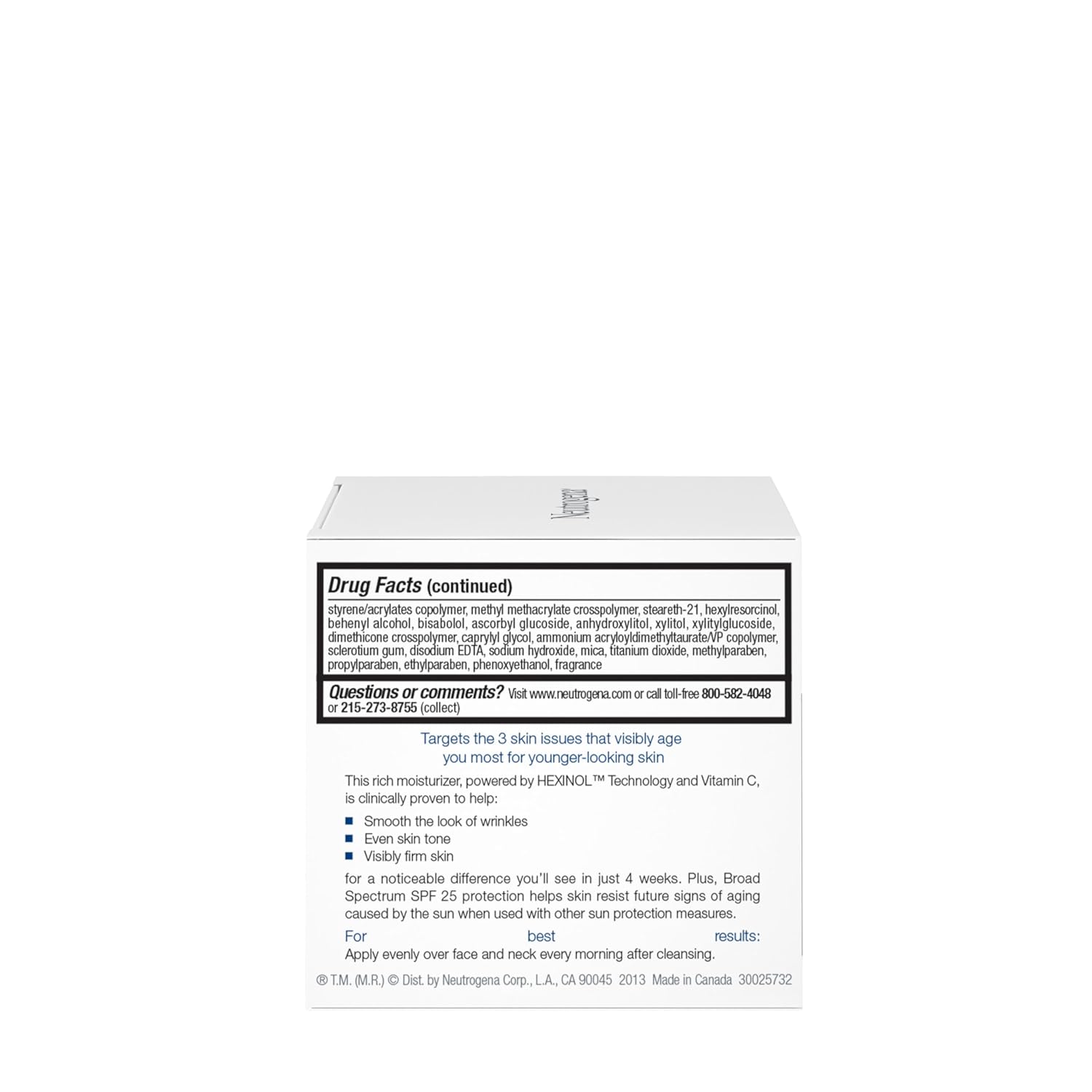 Triple Age Repair Anti-Aging Face Moisturizer with SPF 25 – Firming Day Cream for Wrinkles, Dark Spots & Dry Skin – Neck & Face Lotion with Glycerin & Shea Butter – 1.7 oz