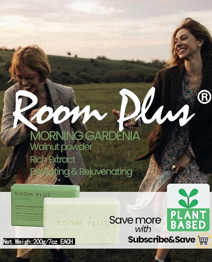 YESUN Fragrance Bar Soap, Big Brick of Bath Soap,Made with Organic Oils, 3-pack,1.3lb,Natural Soap Bar,Moisturizing clean, Floral Scent,Walnut Powder Exfoliates ROOMPLUS (Gardenia)