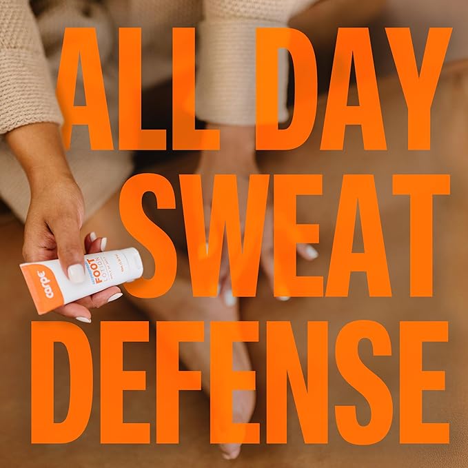 Carpe Sweat Absorbing Foot Lotion & Foot Exfoliating Scrub Regimen - A Total Solution for Sweaty Smelly Feet