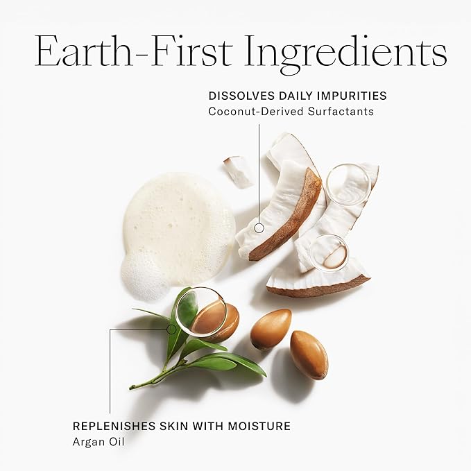 Josie Maran EveryBODY Wash Now! Shower Gel - Moisturizing Body Wash & Moisture Mousse with Argan Oil - All-Over Hydrating Cleanser with Coconut-Derived Surfactants - Tropical Mango (16 oz)