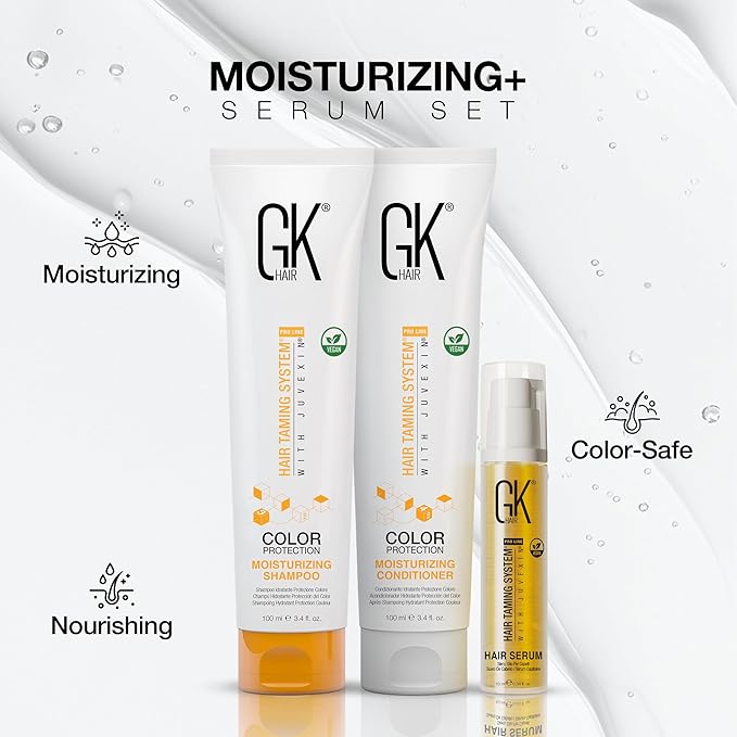 GK HAIR Global Keratin Moisturizing Shampoo and Conditioner Sets (MOISDUO100+S10)