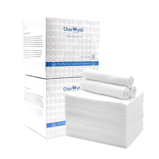 Disposable Face Towels XL 100 Count - Extra Thick Soft Makeup Remover Wipes for Sensitive Skin Degradable Facial Cleansing Towels