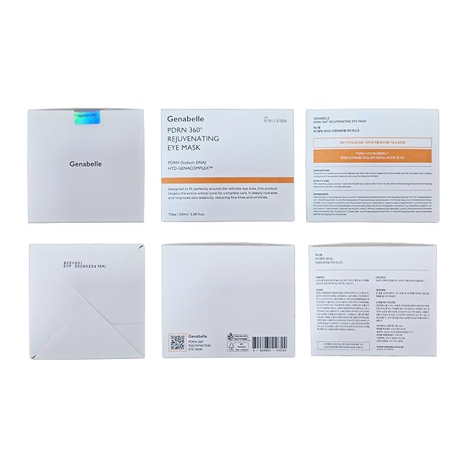 PDRN 360° Rejuvenating Eye Mask – Full Eye Area Care for Hydration, Firming & Elasticity with PDRN & Peptides – Targets Dark Circles, Puffiness & Fine Lines – 3.38 fl oz.