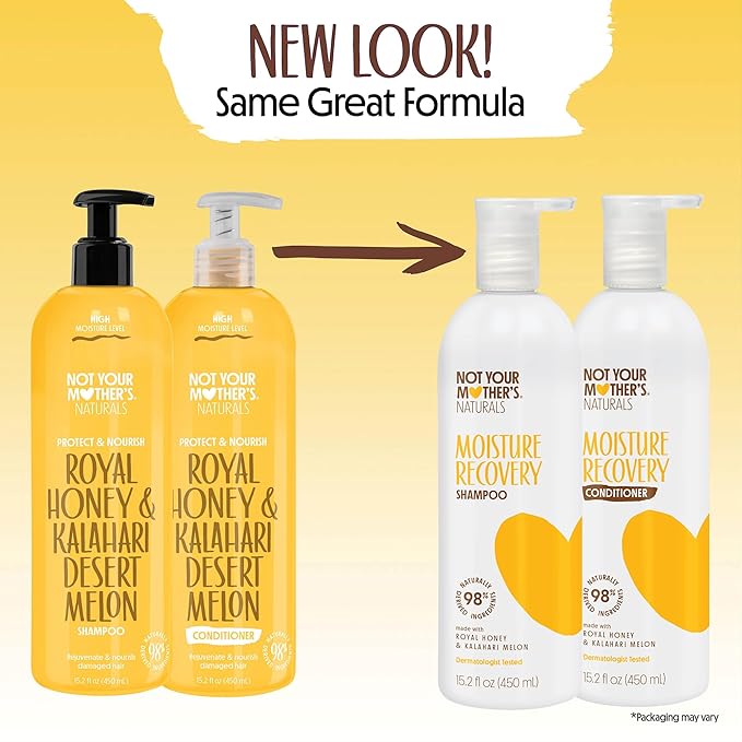Not Your Mother's Naturals Protect & Nourish Shampoo & Conditioner Set - 15.2 fl oz - Sulfate-Free Hair Products - Royal Honey & Kalahari Desert Melon
