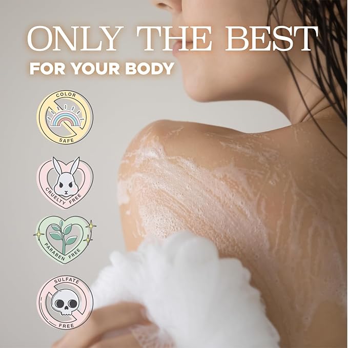 Luseta Citrus & Collagen Body Wash Nourishing & Refreshing Cleanser Enhances Skin Elasticity & Hydration Suitable for All Skin Types 33.8oz