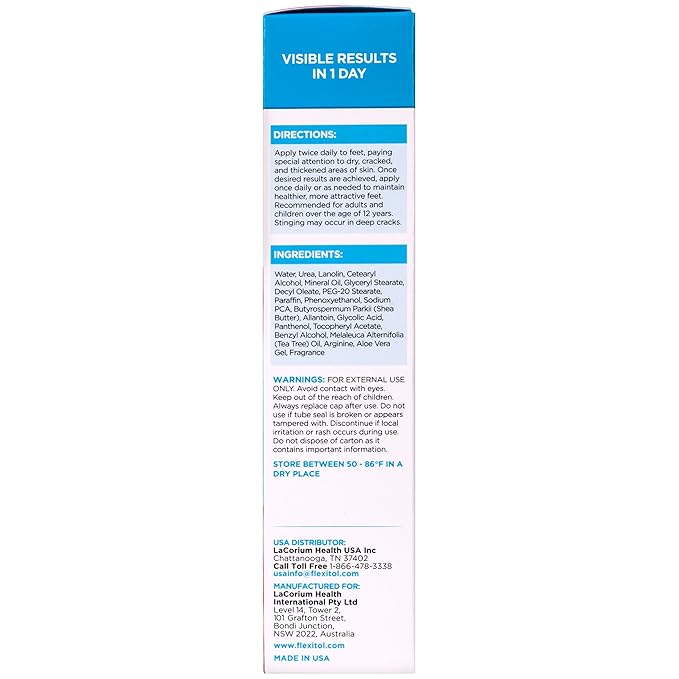 Flexitol Heel Balm, Rich Moisturizing & Exfoliating Foot Cream, Original Version, 4 Oz