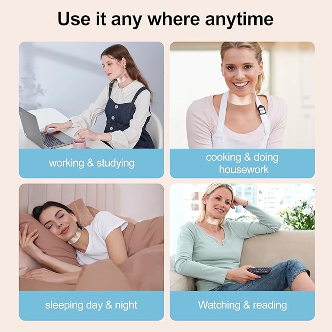 1 Pack Silicone Neck Wrinkle Patch, Reusable Anti-Aging Silicone Pad for Neck Wrinkle Smoothing & Skin Firming (1-Month Supply)