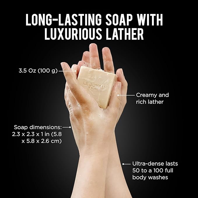 LJO Soap No Artificial Fragrances Only Essential Oils | Made with 4 All-Natural Ingredients | No Titanium Dioxide | Designer Soap for Women | All-Skin Types | 100% Biodegradable Gift Set